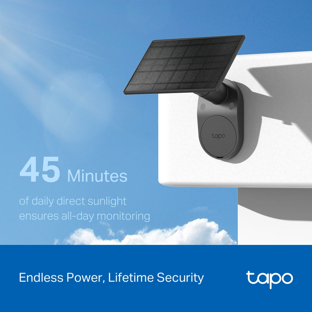 2K 3MP Solar-Powered Security Camera Kit, Tapo C411 KIT(2-pack)