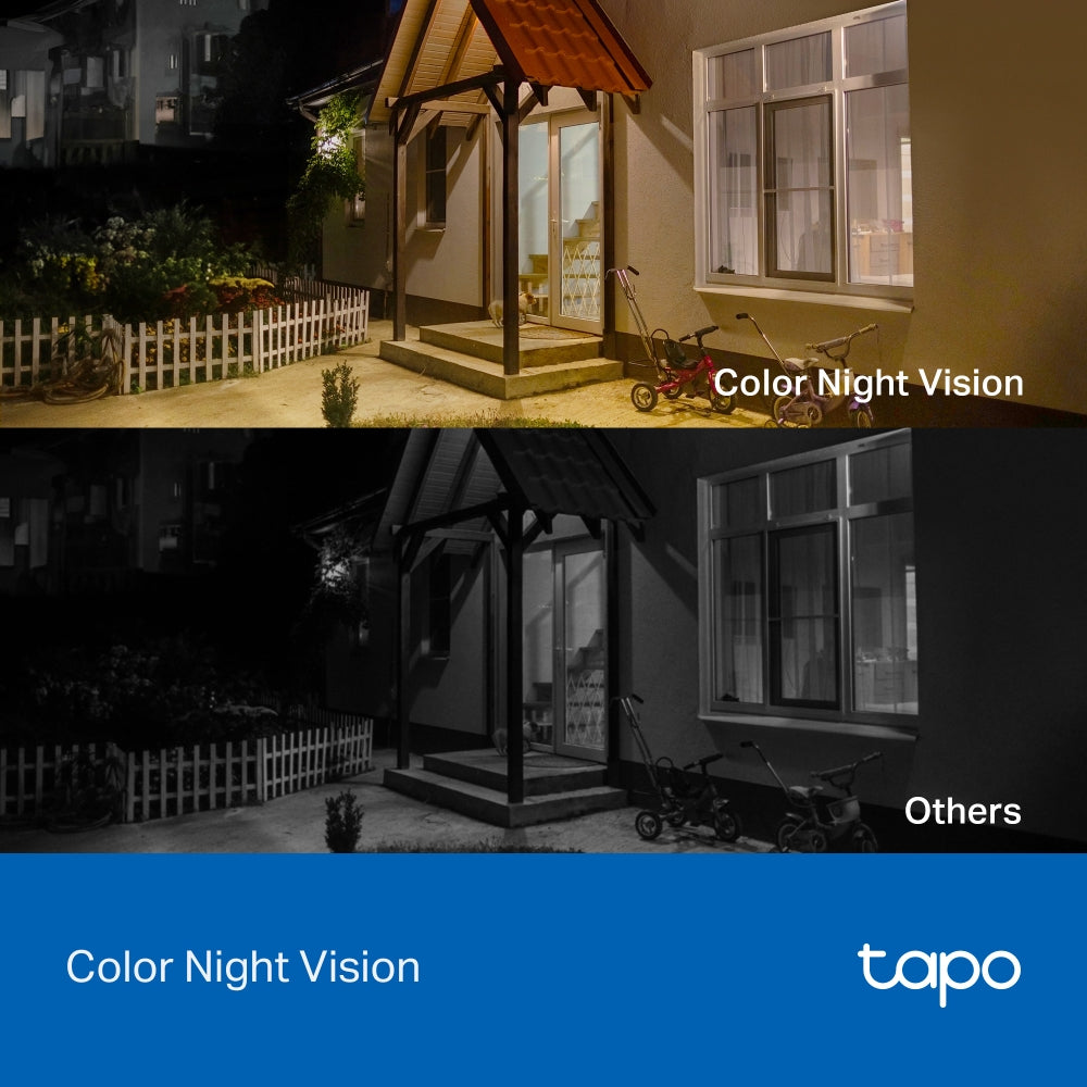 2K 3MP Solar-Powered Security Camera Kit, Tapo C411 KIT(2-pack)