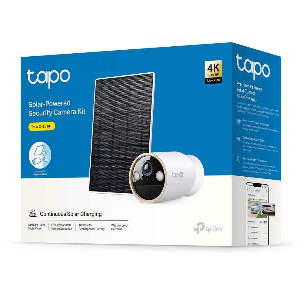 Tapo C460 KIT | 4K Solar-Powered Security Camera Kit