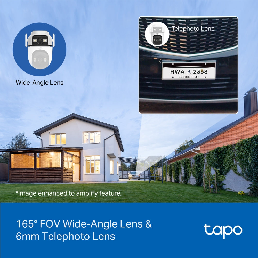Tapo C545D | Outdoor Dual Lens Pan/Tilt Security Camera