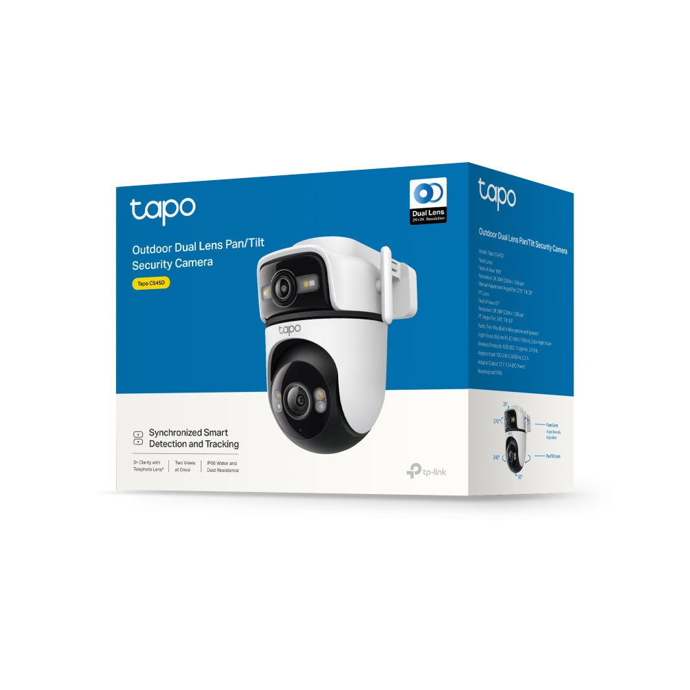 Tapo C545D | Outdoor Dual Lens Pan/Tilt Security Camera