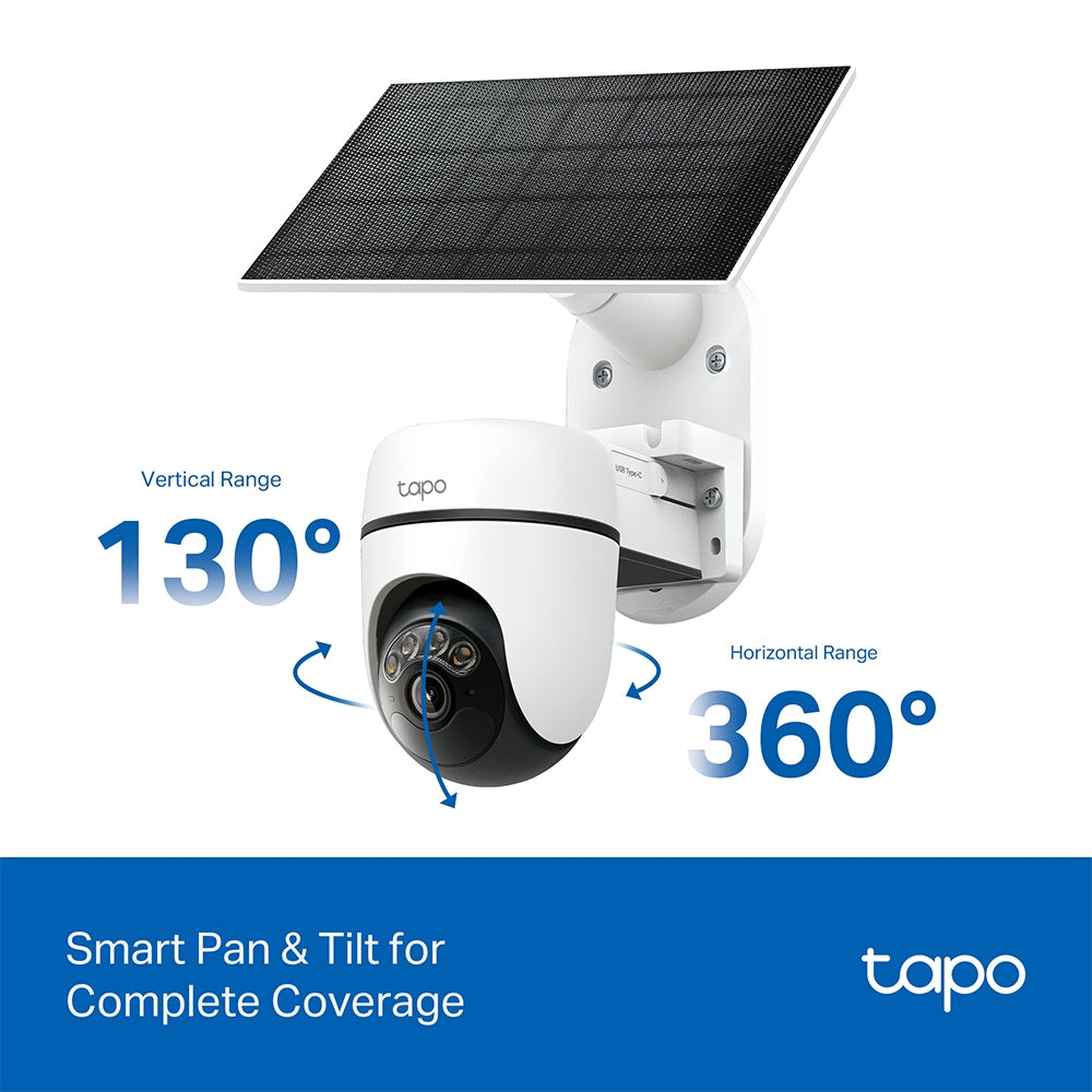 TC90 KIT | Solar-Powered Pan/Tilt Security Camera Kit