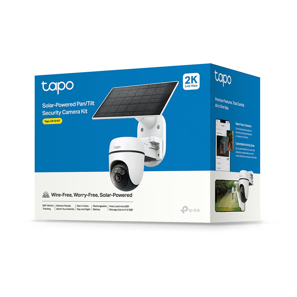 Tapo C610 KIT | Solar-Powered Pan/Tilt Security Camera Kit