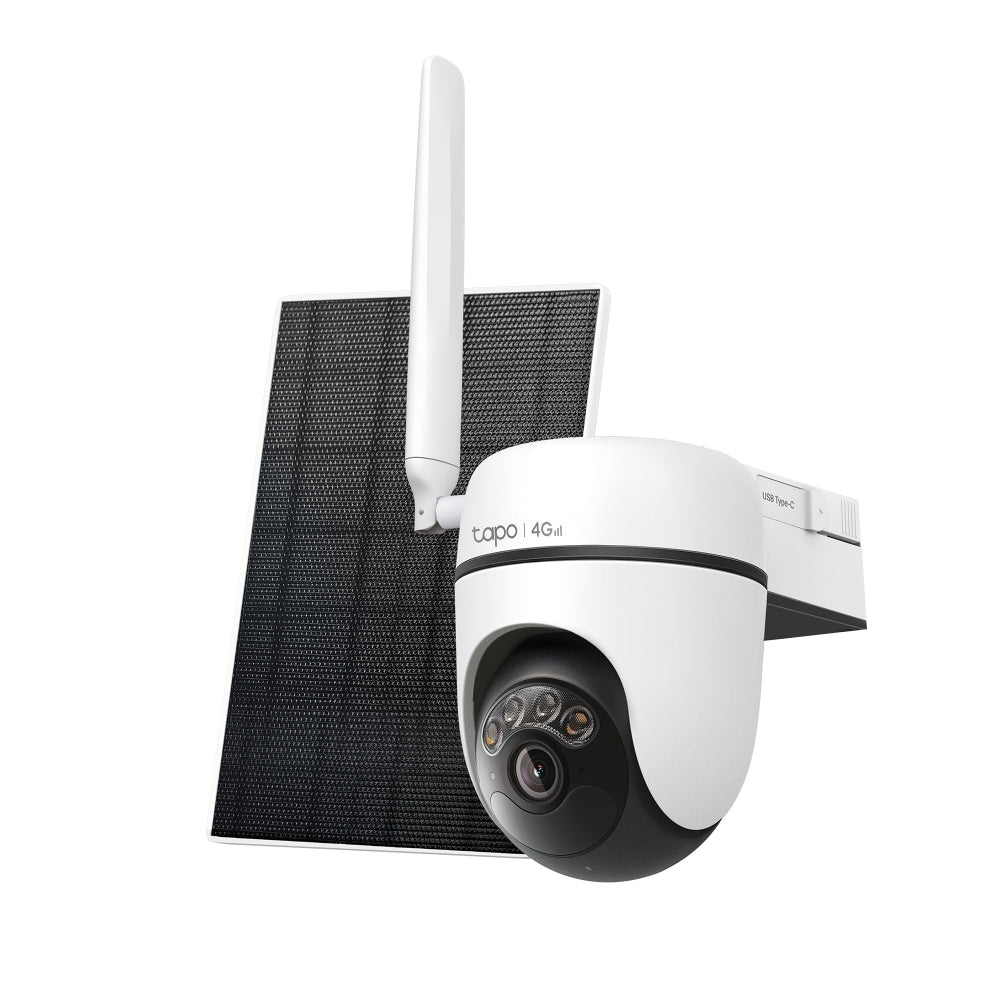 Tapo C615G KIT | Solar-Powered Pan/Tilt 4G LTE Security Camera Kit