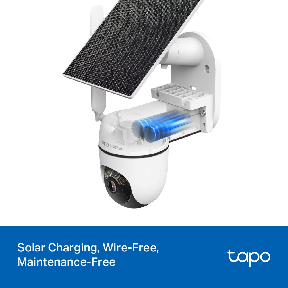 Tapo C615G KIT | Solar-Powered Pan/Tilt 4G LTE Security Camera Kit