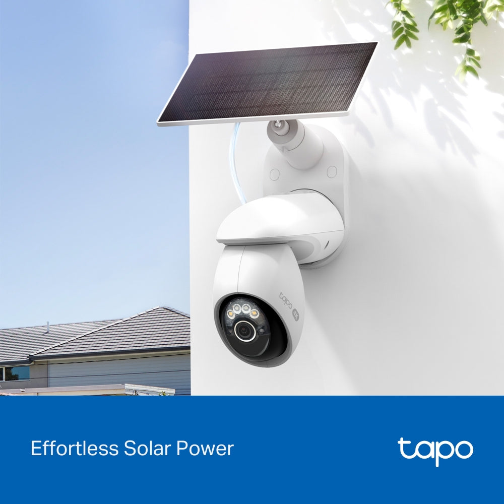 Tapo C660 KIT | Solar Pan/Tilt Security Camera Kit, 4K 8MP, AI Tracking
