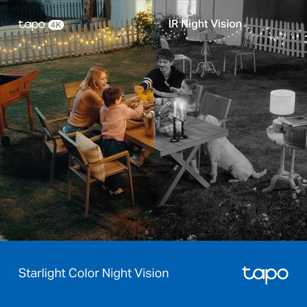 Tapo C660 KIT | 4K Solar-Powered Pan/Tilt Security Camera Kit
