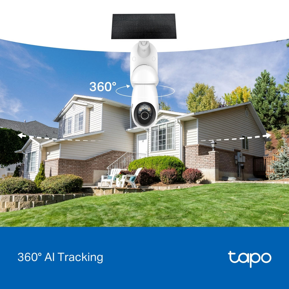 Tapo C660 KIT | 4K Solar-Powered Pan/Tilt Security Camera Kit