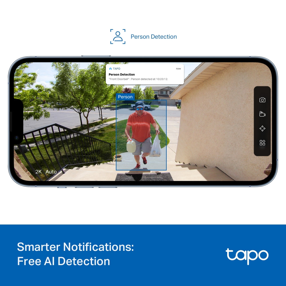 Tapo D205 | 2K Smart Video Doorbell Mini