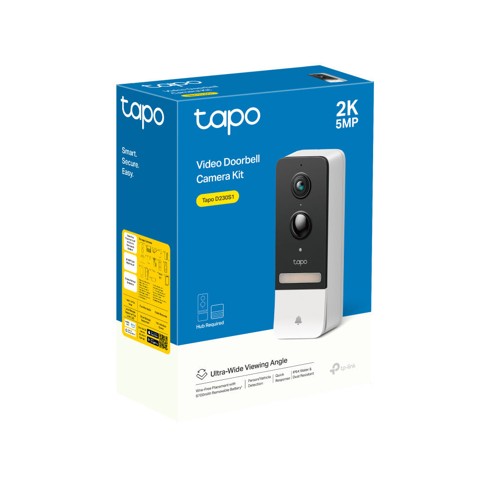 Tapo D230S1(2-pack) | Tapo Smart Battery Video Doorbell