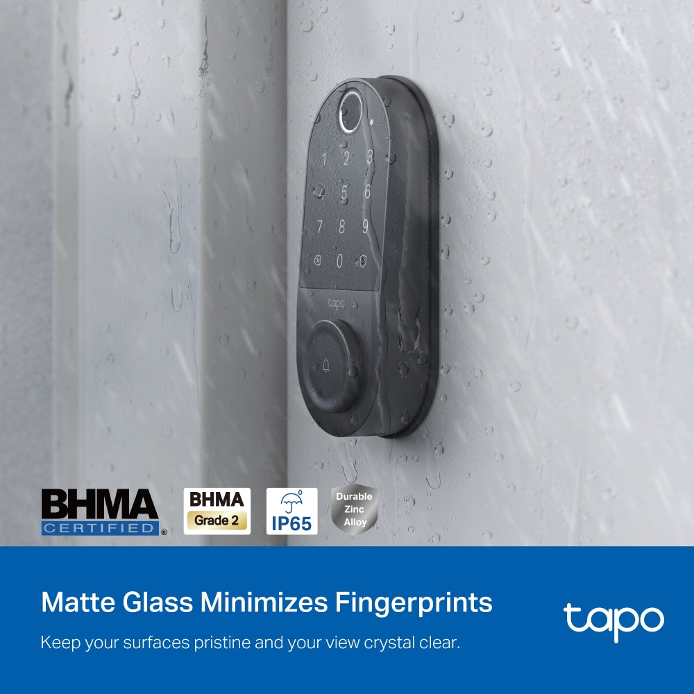 Tapo DL110 | Smart Wi-Fi Door Lock, Fingerprint Recognition, Multiple Unlock Methods