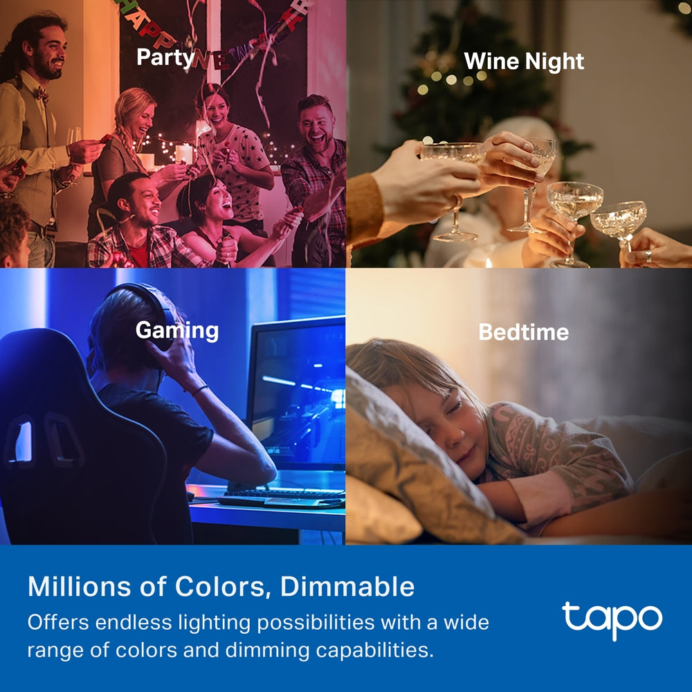Smart Light Bulb, Multicolour, Tapo L430C(2-pack)