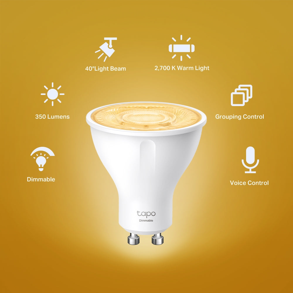 Tapo L610 | Smart Wi-Fi Spotlight, Dimmable, Bulb base GU10