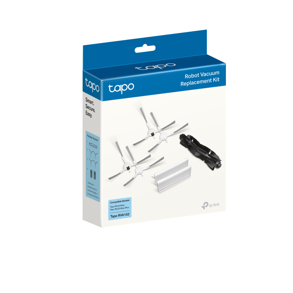 Tapo RVA102 | Robot Vacuum Replacement Kit (Brushes and Filter)