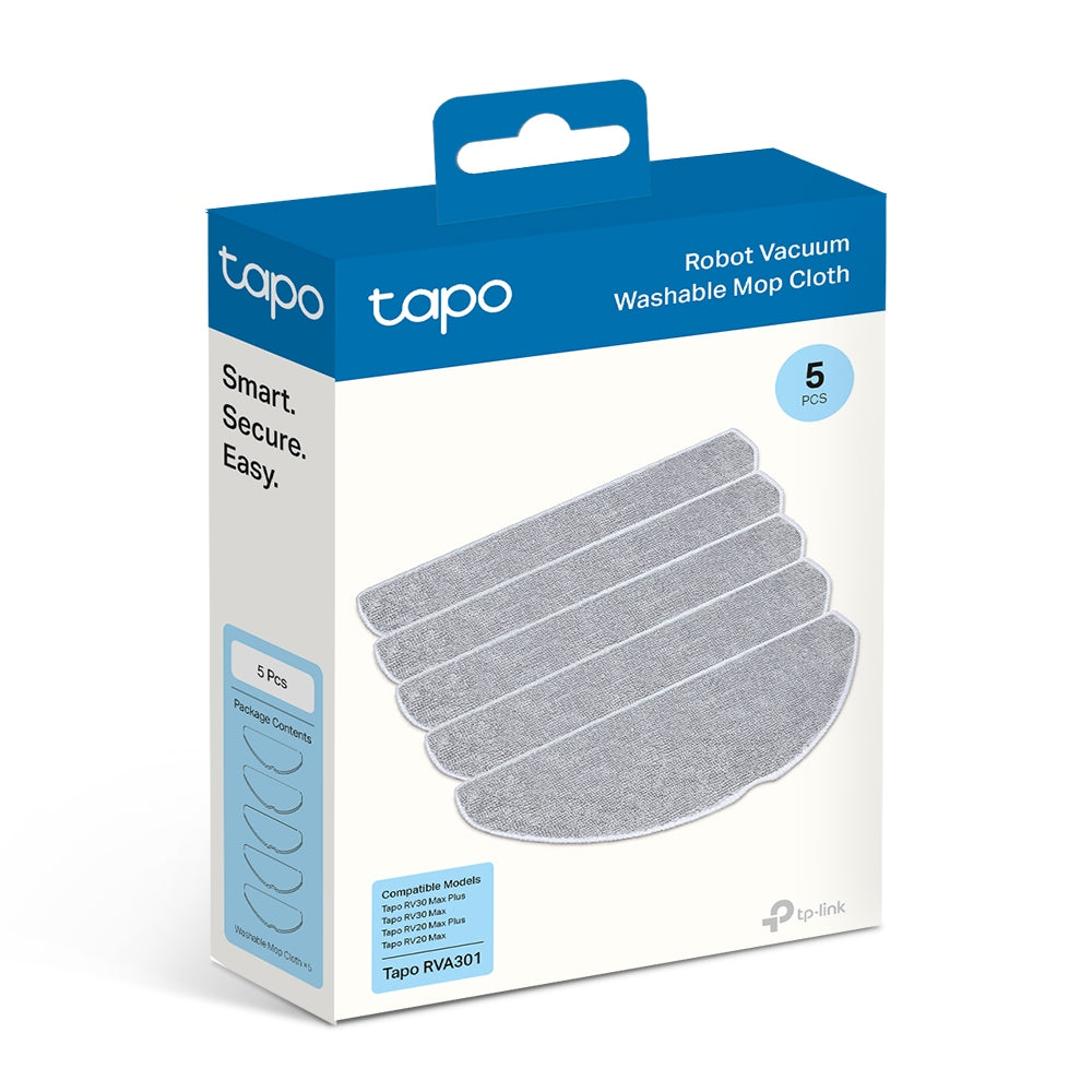 Tapo Robot Vacuum Washable Mop Cloth (10 Packs), Tapo RVA301(2-pack)