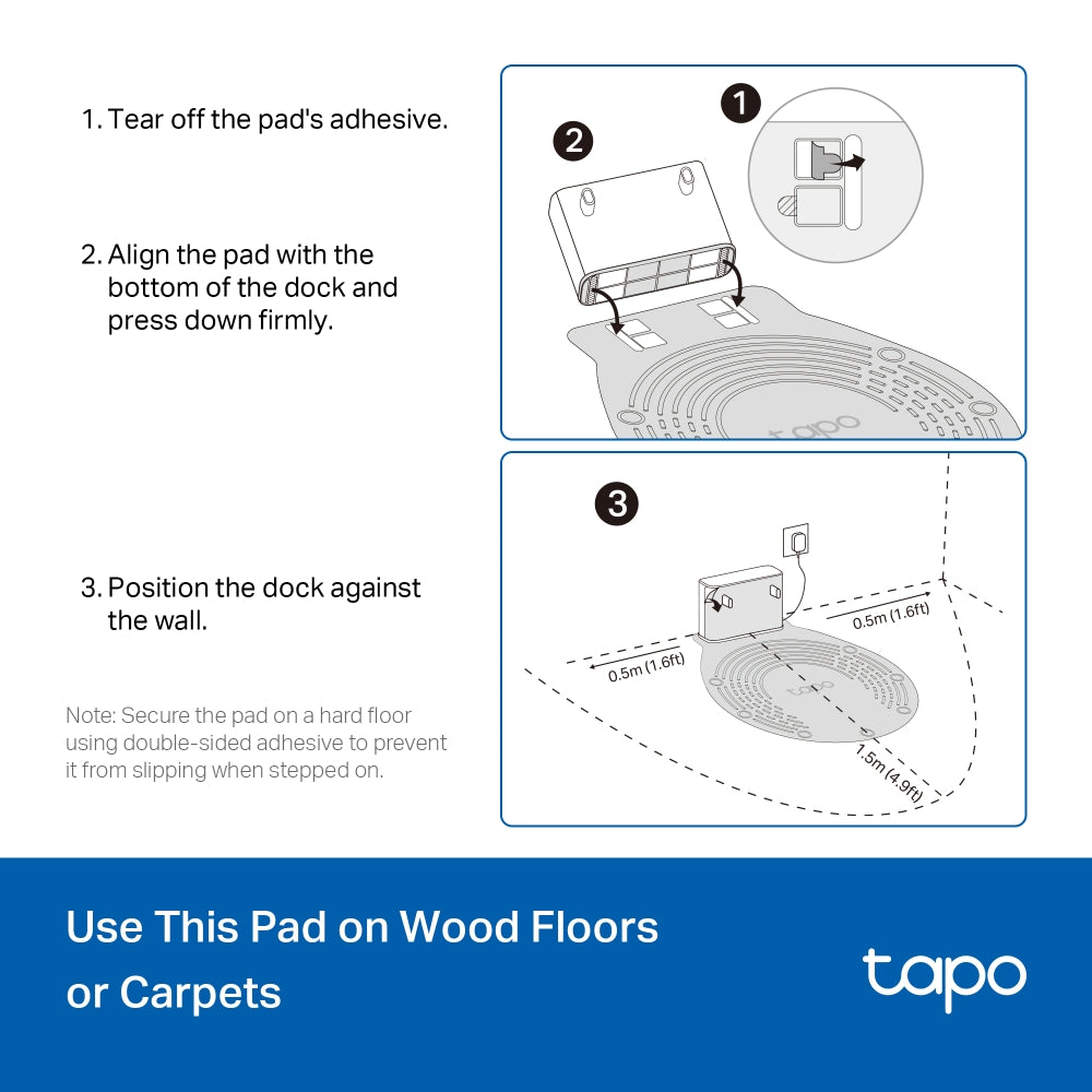 Tapo RVA410 | Tapo Robot Vacuum Waterproof Mat
