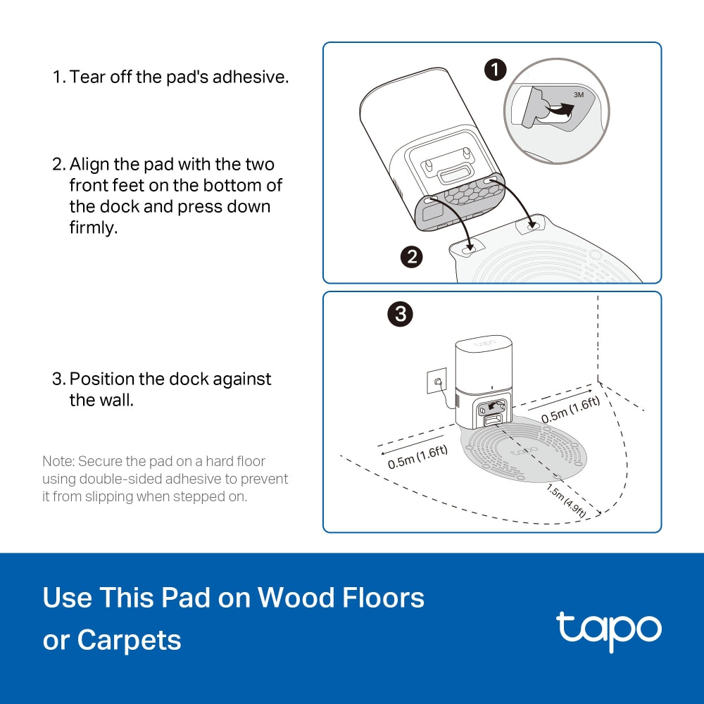 Tapo RVA411 | Tapo Robot Vacuum Waterproof Mat