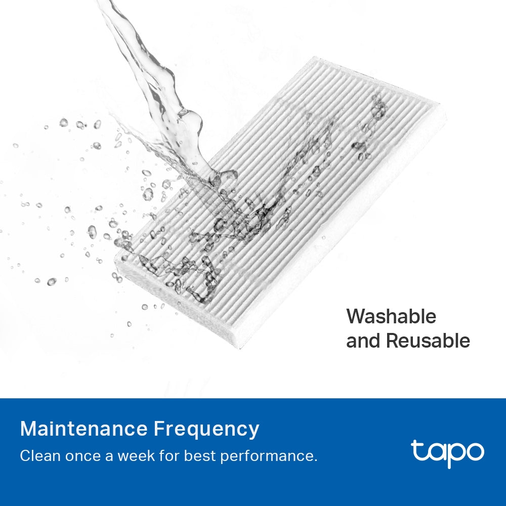 Tapo RVA500 | Tapo Robot Vacuum 2-in-1 Dustbin & Water Tank