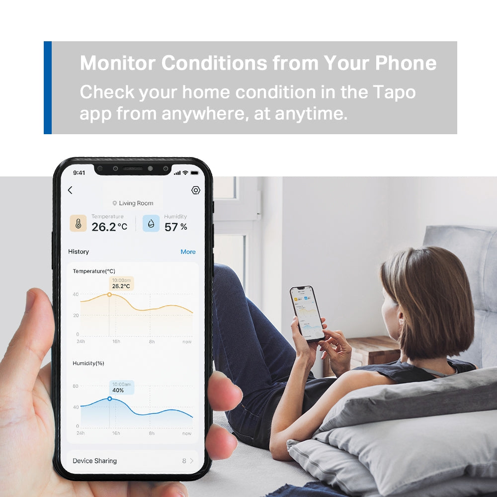 Tapo T315 (3-pack) | Tapo Smart Temperature & Humidity Monitor