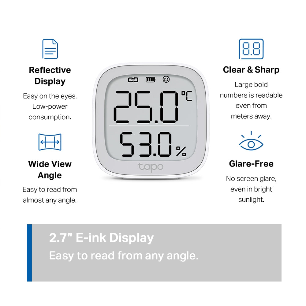 Tapo T315 (2-pack) | Tapo Smart Temperature & Humidity Monitor