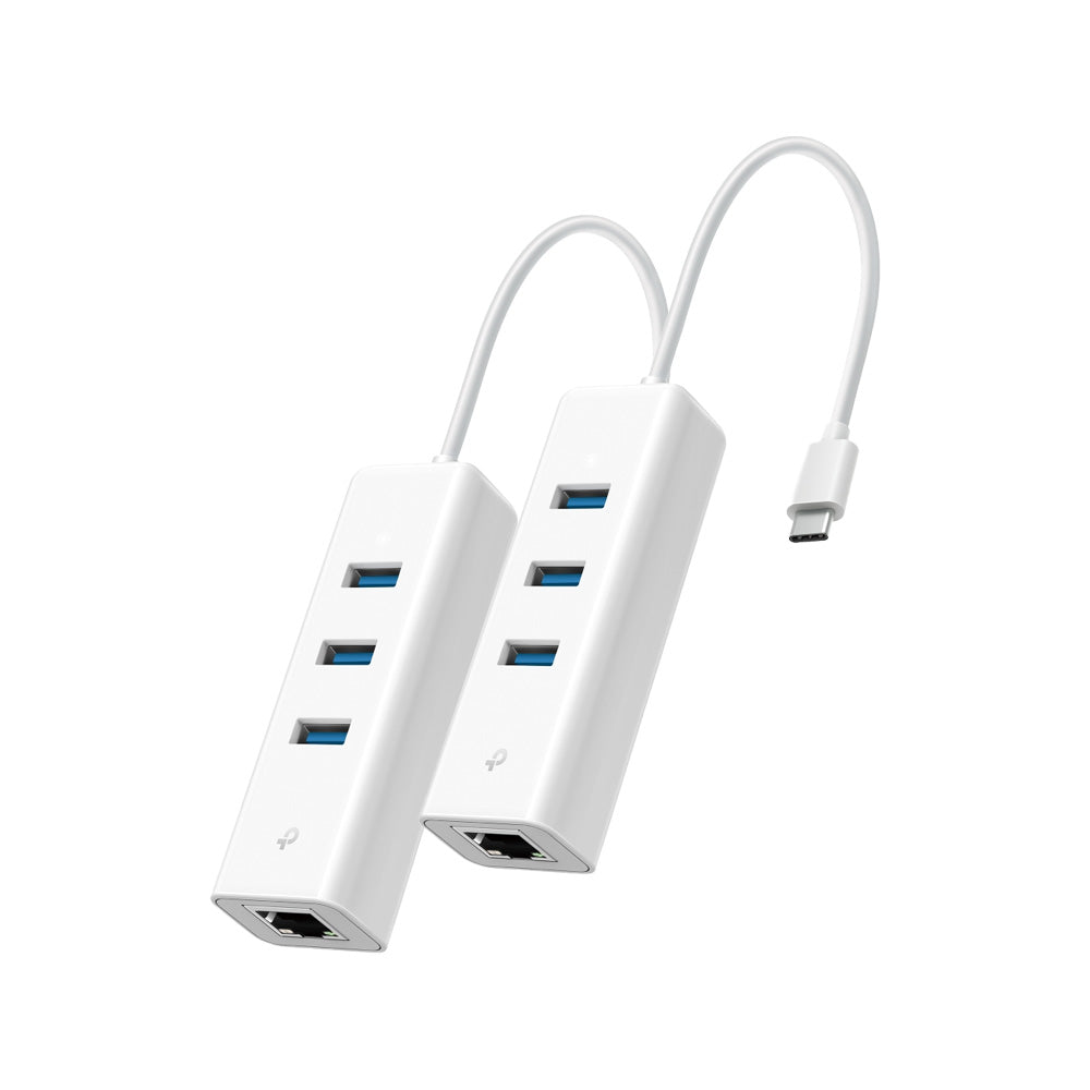 USB Type-C 3-Port Hub & Gigabit Ethernet Adapter, UE330C(2-pack)