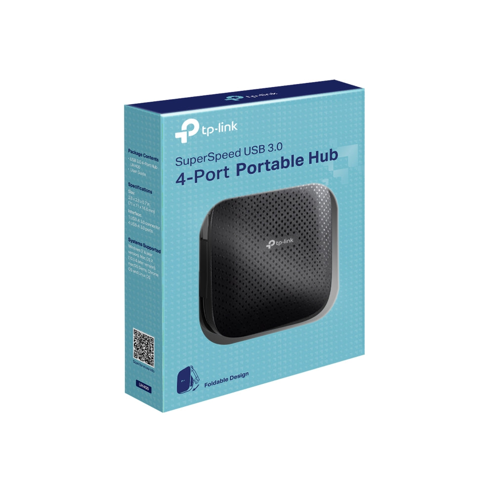 USB 3.0 4-Port Portable Hub, UH400(2-pack)