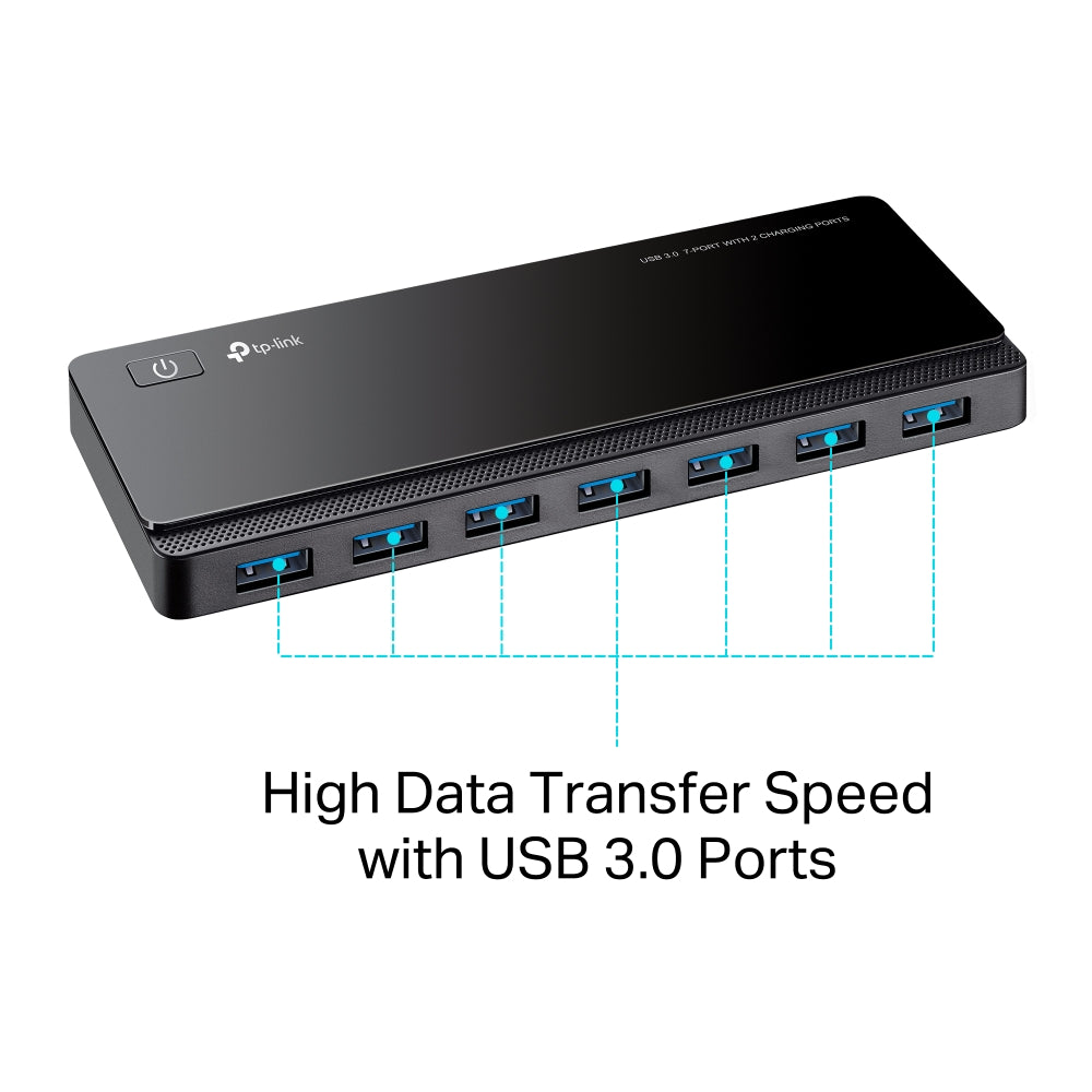 USB 3.0 7-Port Hub with 2 Charging Ports, UH720