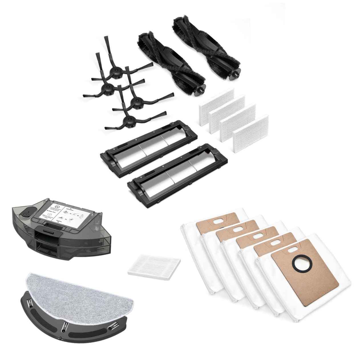 Tapo Robot Vacuum 1-Year Replacement Kit, Compatible with Tapo RV30 Max White