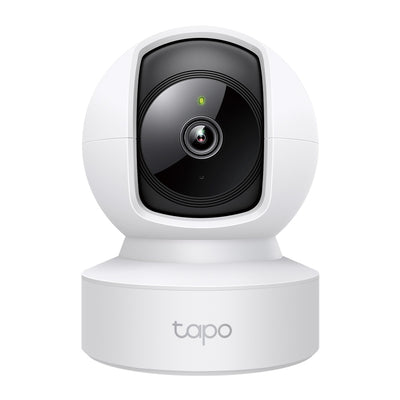 Tapo C202 home camera with HD resolution and pan tilt capability.