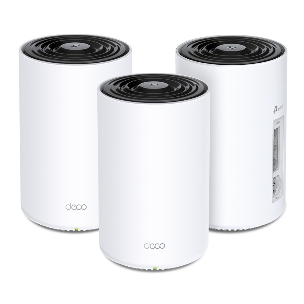 Deco PX50(3-pack)-Refurbished | AX3000 + G1500 Whole Home Powerline Mesh Wi-Fi 6 System