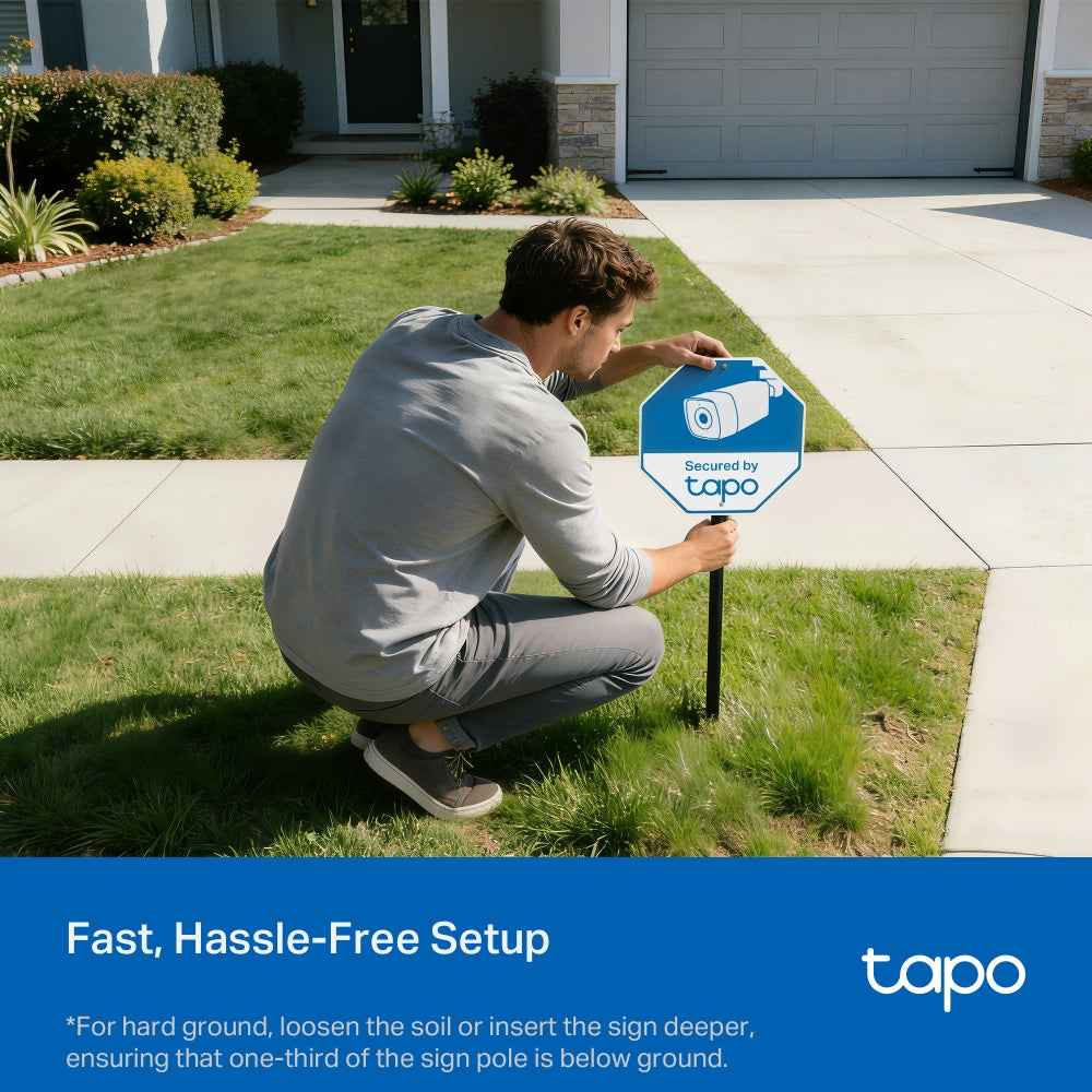 Tapo CA510 | Tapo Security Sign & Sticker Pack