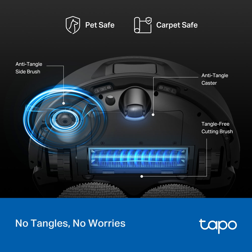 Tapo RV50 Pro Omni | AI Detection Robot Vacuum & Mop + All-in-One Self-Cleaning Station