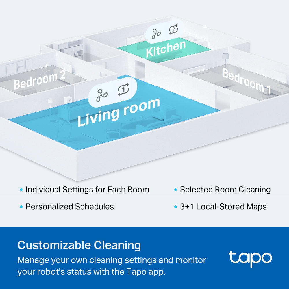 Tapo RV20 | MagSlim LiDAR Navigation Robot Vacuum