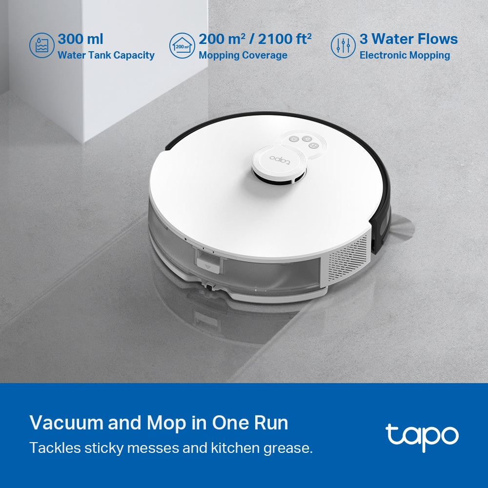 LiDAR Navigation Robot Vacuum & Mop, Tapo RV30C Mop