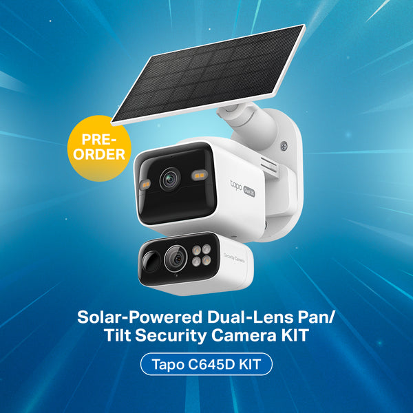 2K Dual-Lens Pan/Tilt Security  Camera Kit, Tapo C645D KIT