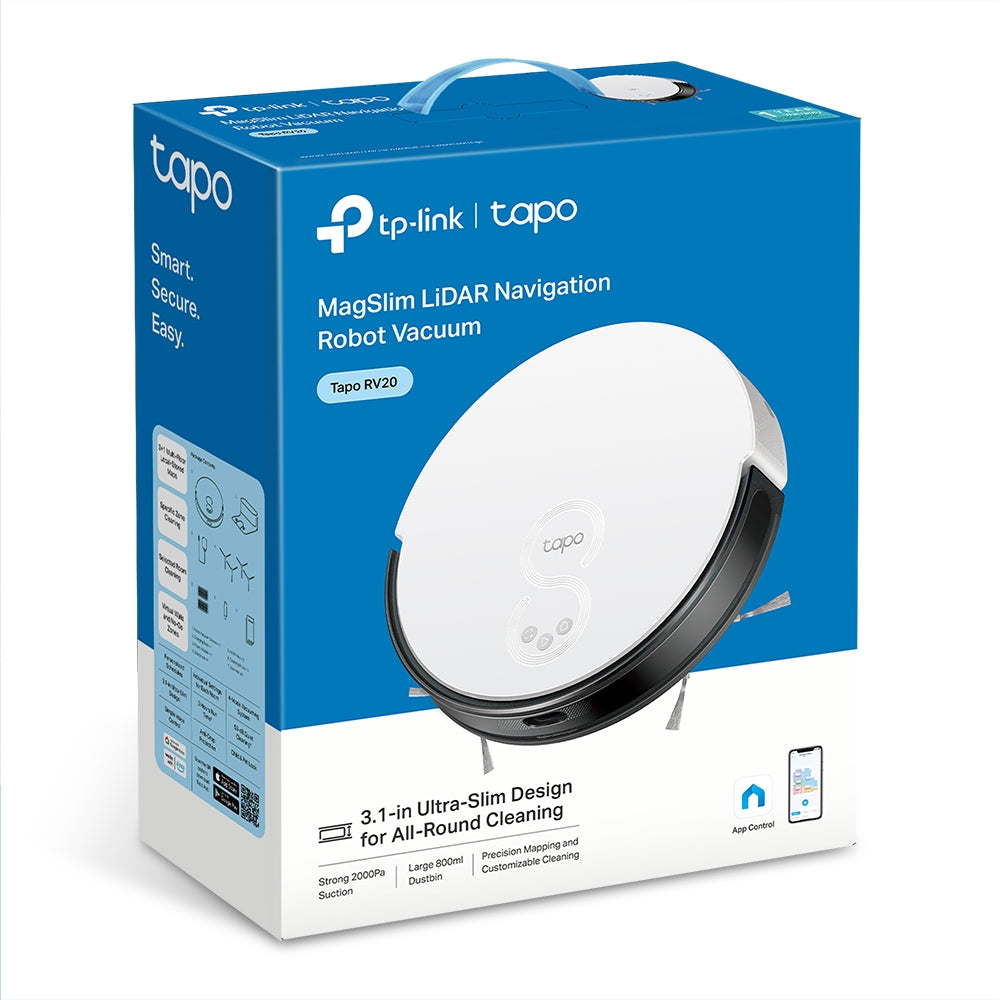 Tapo RV20 | MagSlim LiDAR Navigation Robot Vacuum