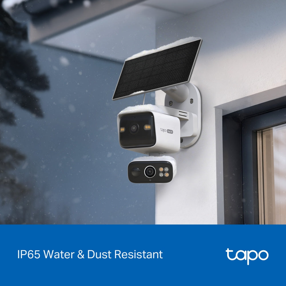 Tapo C645D KIT | Dual-Lens Pan/Tilt Security Camera Kit, 2K