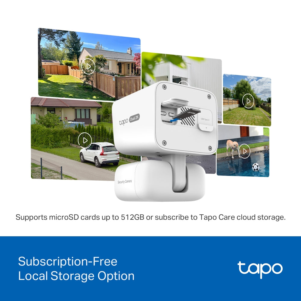 Tapo C645D KIT | Dual-Lens Pan/Tilt Security Camera Kit, 2K