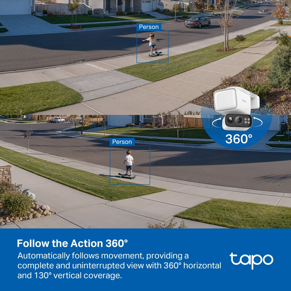 Tapo C615F KIT | Solar-Powered Floodlight Pan/Tilt Security Camera Kit
