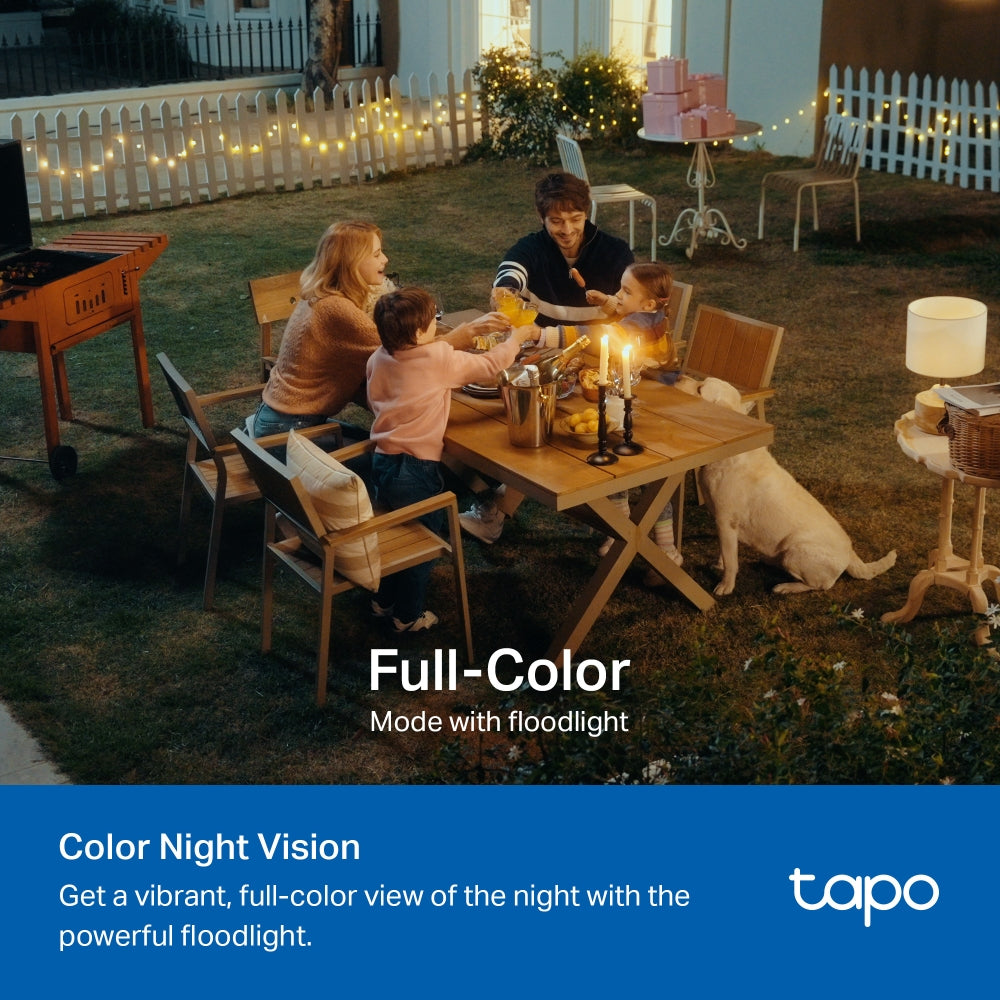 Tapo C615F KIT | Solar-Powered Floodlight Pan/Tilt Security Camera Kit