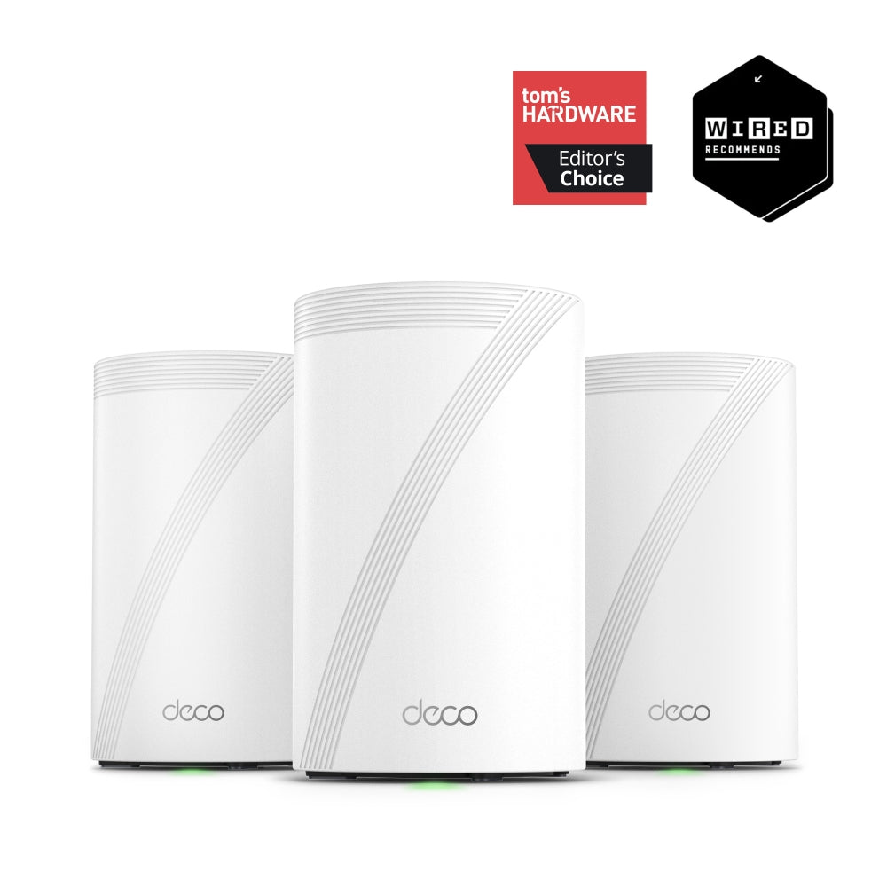 Deco BE68 (3-pack) | BE14000 Tri-Band Whole Home Mesh Wi-Fi 7 System