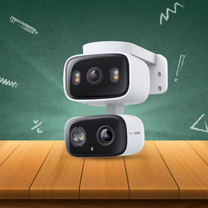 Tapo C246D | 2K 3MP Indoor/Outdoor Dual Lens Pan/Tilt Security Camera