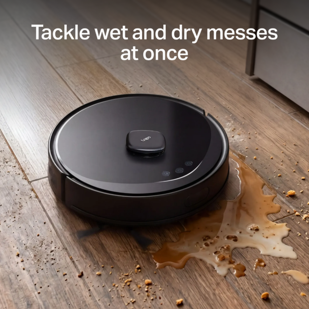 Tapo RV30 Max Turbo | Robot Vacuum & Mop + Compact Auto-Empty Dock