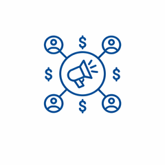 Get your unique referral link and promote on your platform