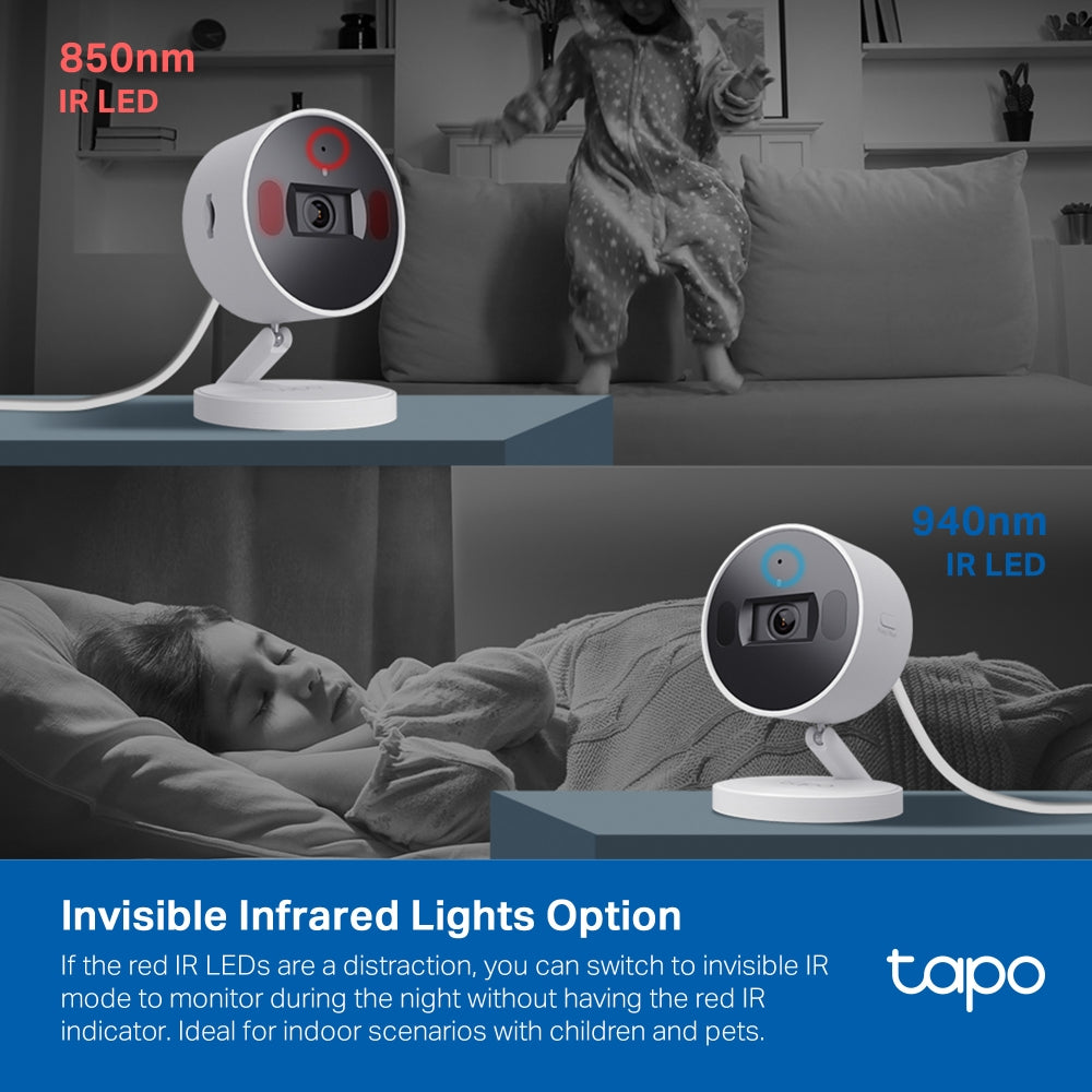 AI Home Security Wi-Fi Camera, Tapo C125(2-pack)