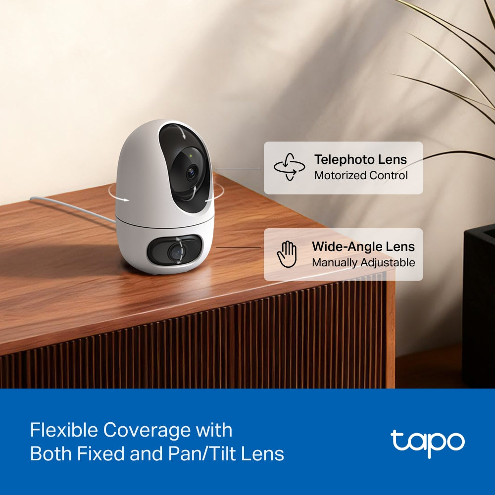 Tapo C245D | Dual Lens Pan/Tilt Security Camera