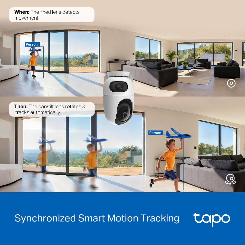 Tapo C245D | Dual Lens Pan/Tilt Security Camera