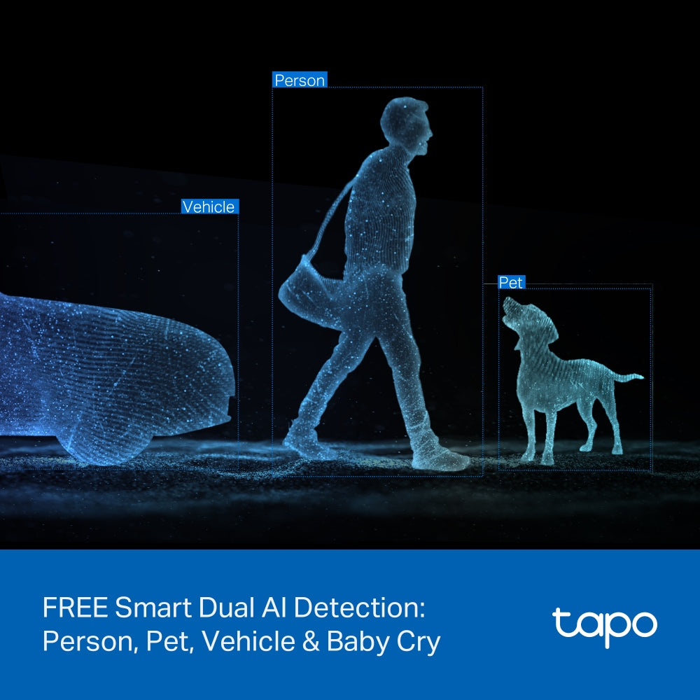 Tapo C245D | Dual Lens Pan/Tilt Security Camera