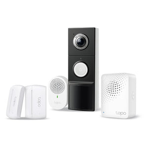 Tapo Smart Alarm Entry Kit security system with 2K 5MP camera and IP66 rating
