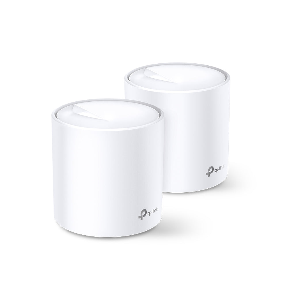 Deco X60(2-pack)-Refurbished | AX3000 Whole Home Mesh Wi-Fi 6 System